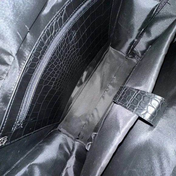 Beis . the work tote . large size . black croc - Picture 5 of 11
